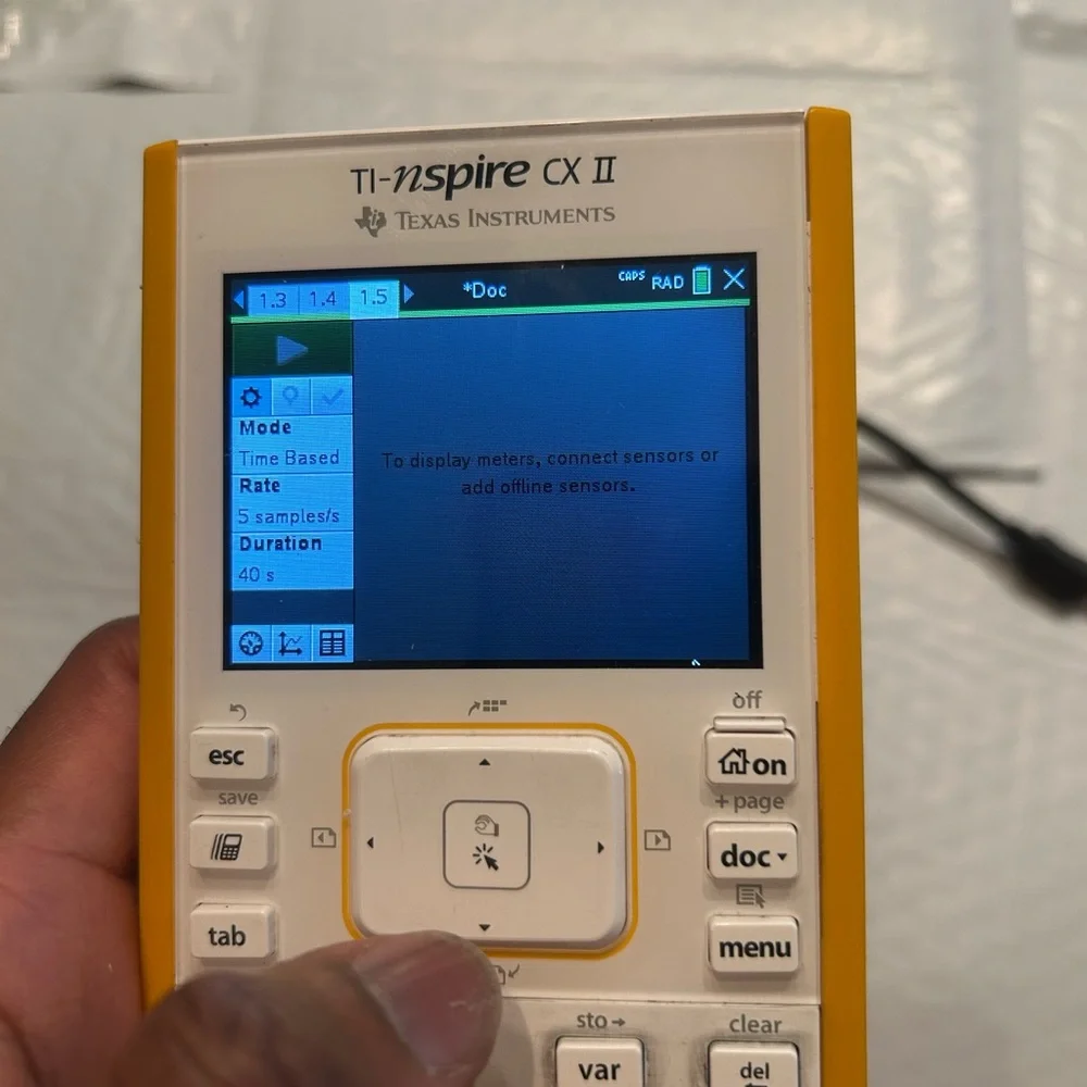 Texas Instruments TI Nspire CX II Graphing Calculator with charger And Cover